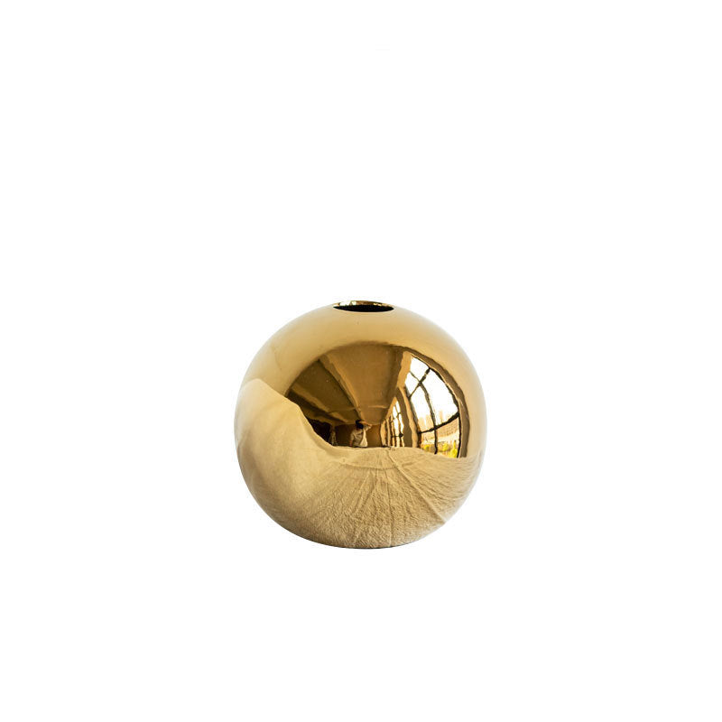 Ceramic Gold Vase Home Decor