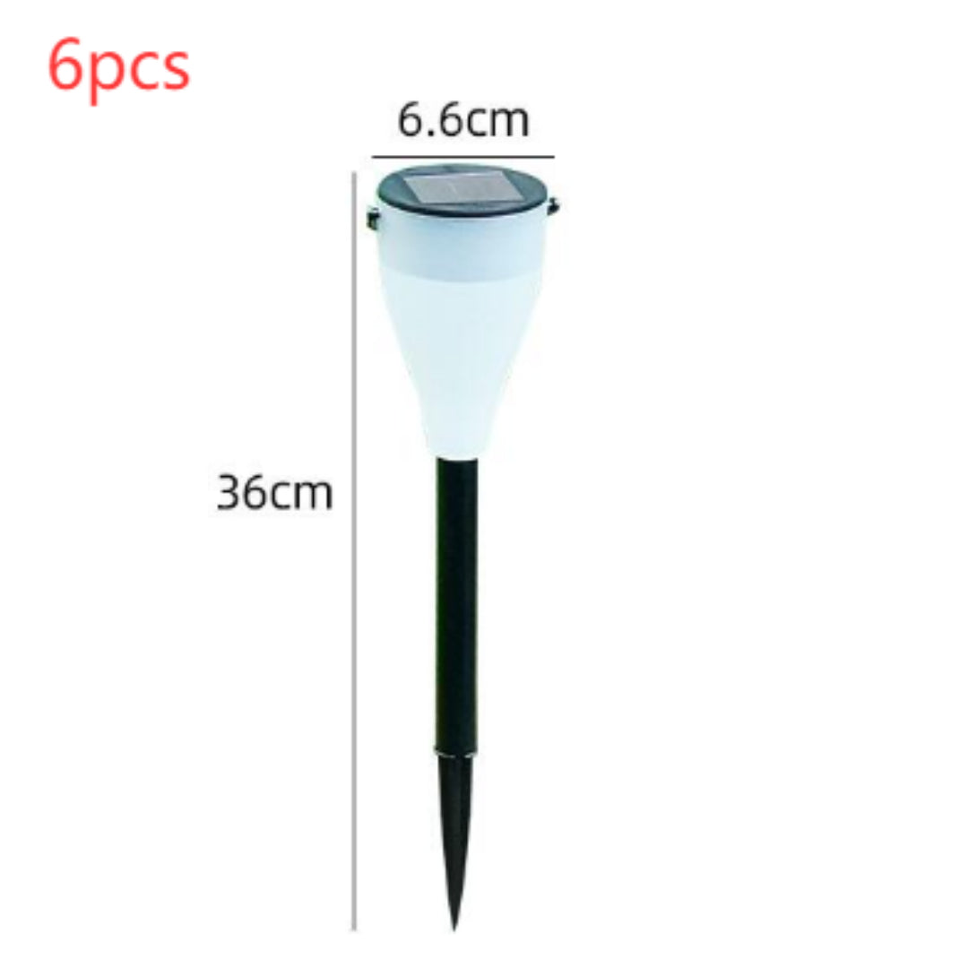 Solar outdoor light stakes