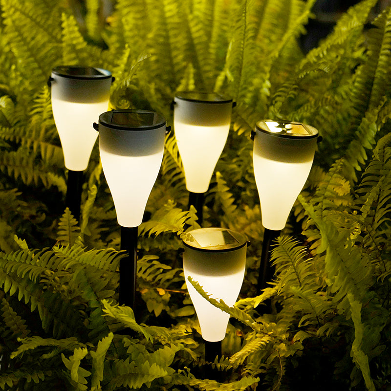 Solar outdoor light stakes