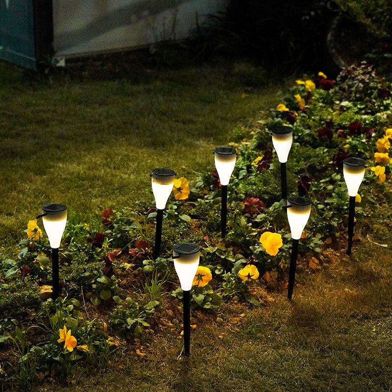 Solar outdoor light stakes