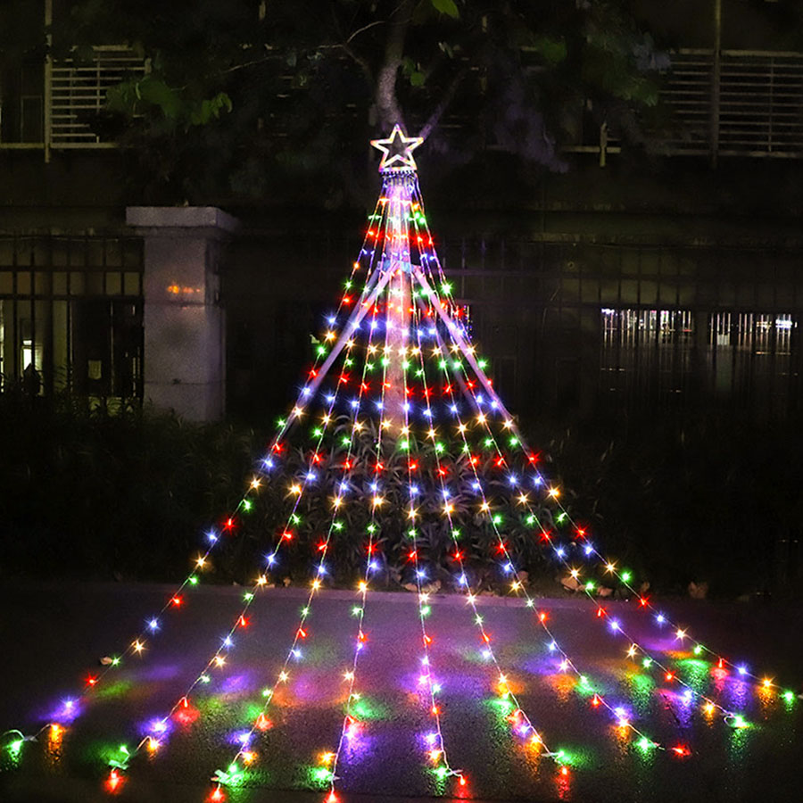 LED Five-pointed Star Waterfall Light