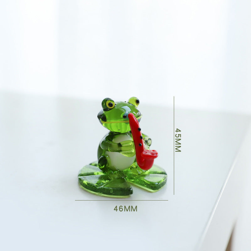Home Decor Glass Frog