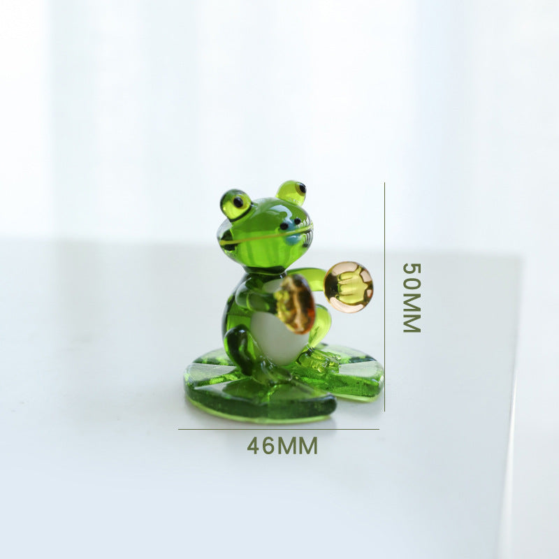 Home Decor Glass Frog