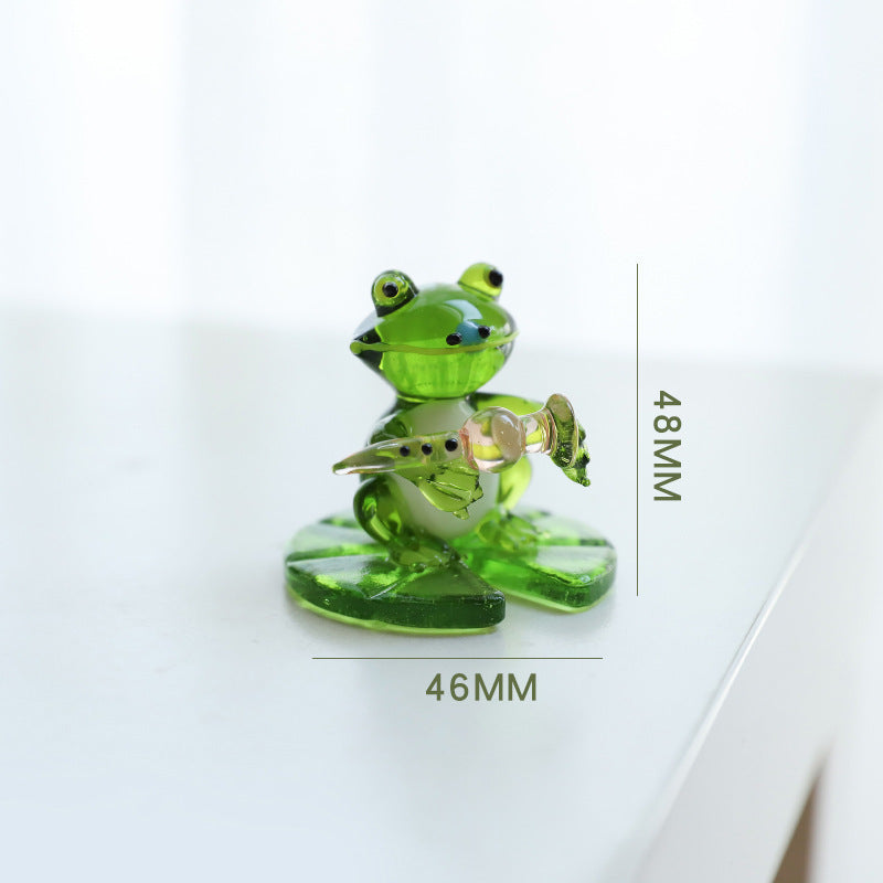 Home Decor Glass Frog