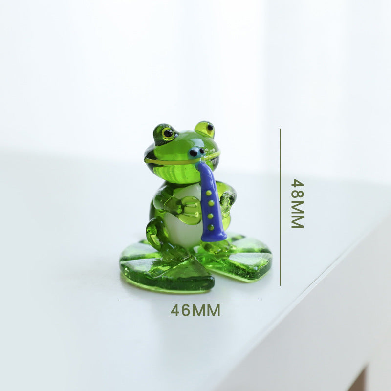 Home Decor Glass Frog
