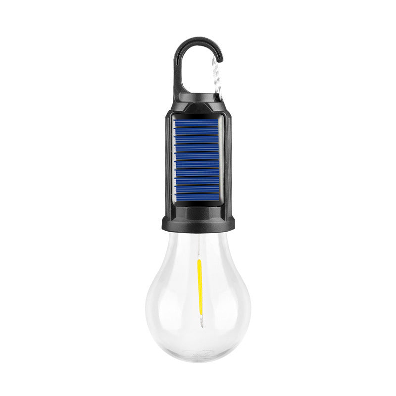 Solar Outdoor Warm Industrial Light Bulb Garland