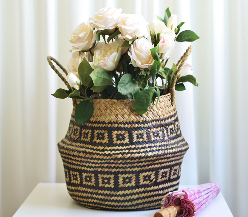 Straw Home Decorative Basket