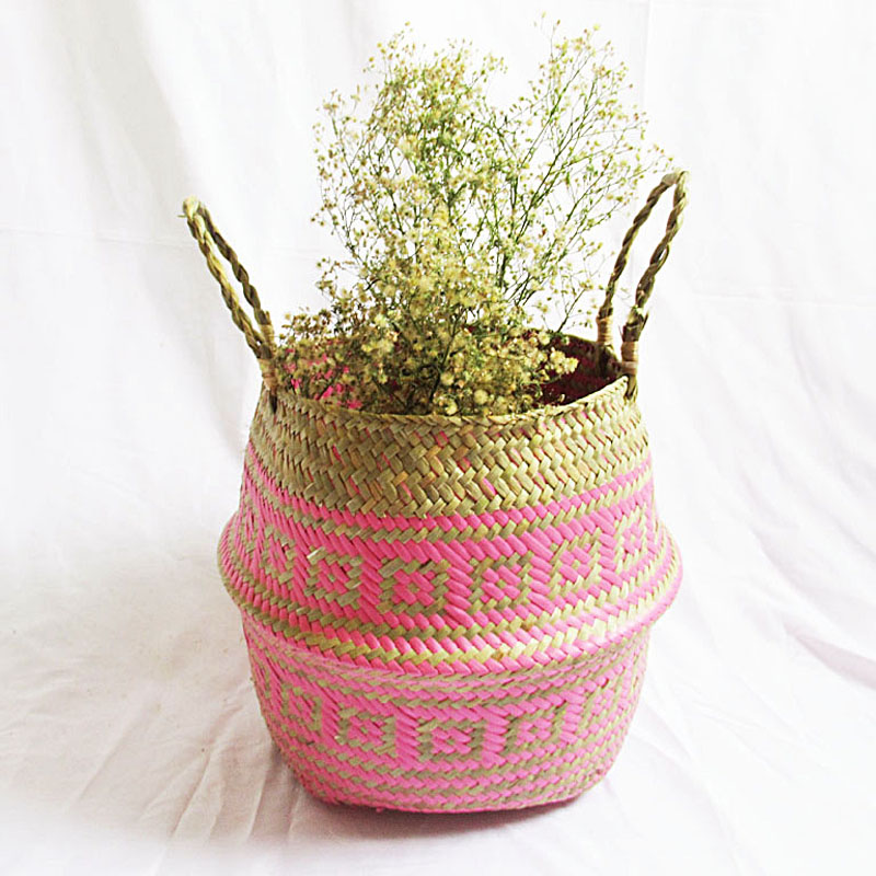 Straw Home Decorative Basket