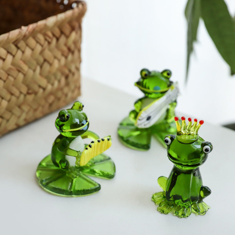 Home Decor Glass Frog